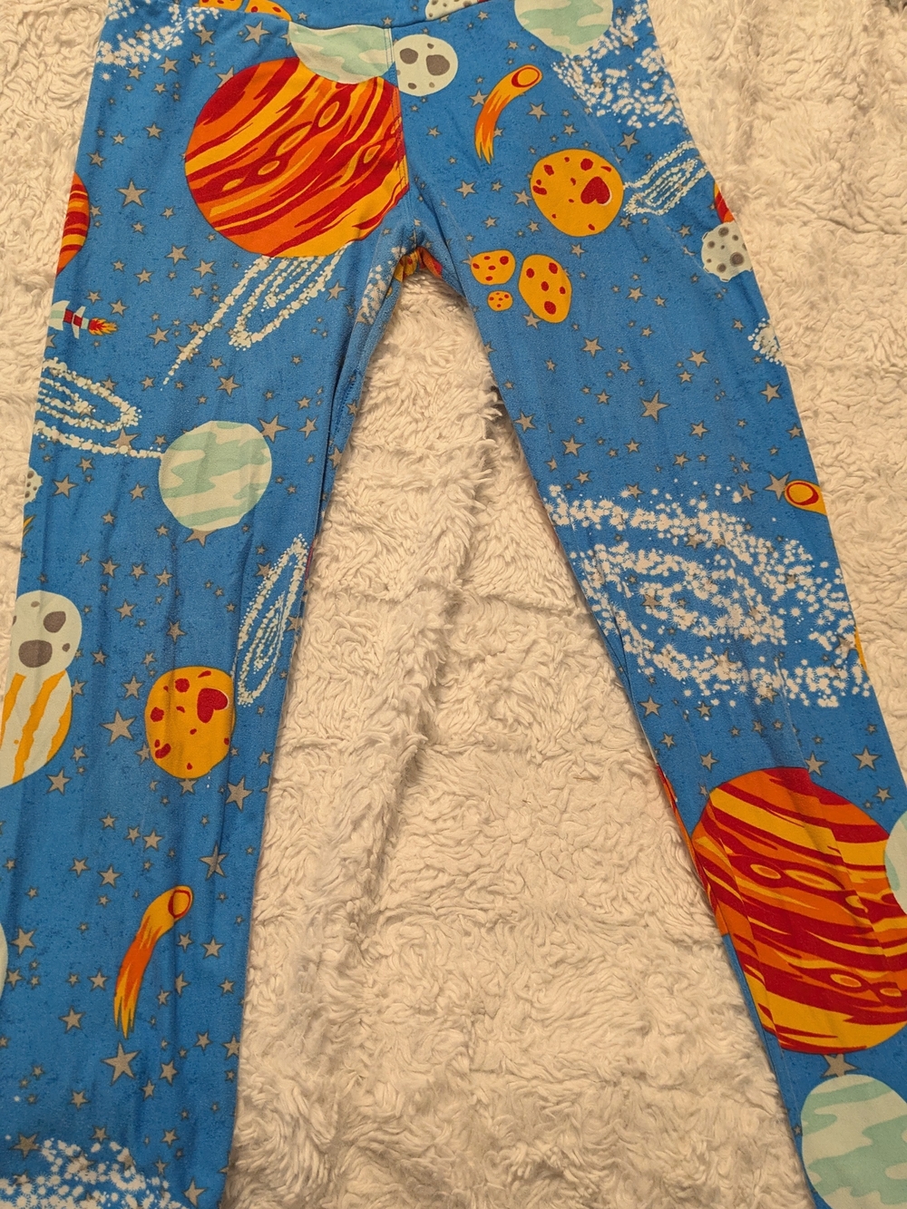 LuLaRoe Blue Space Planet Leggings